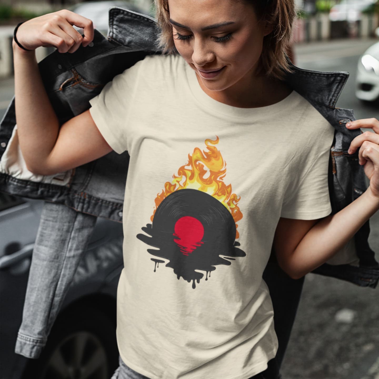 Melting Vinyl Record | Vinyl Lovers Tshirt