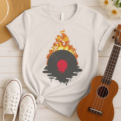 Melting Vinyl Record | Vinyl Lovers Tshirt