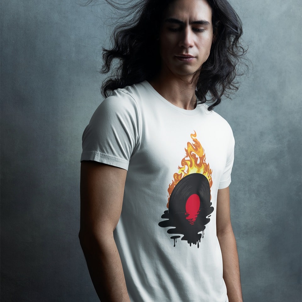 Melting Vinyl Record | Vinyl Lovers Tshirt
