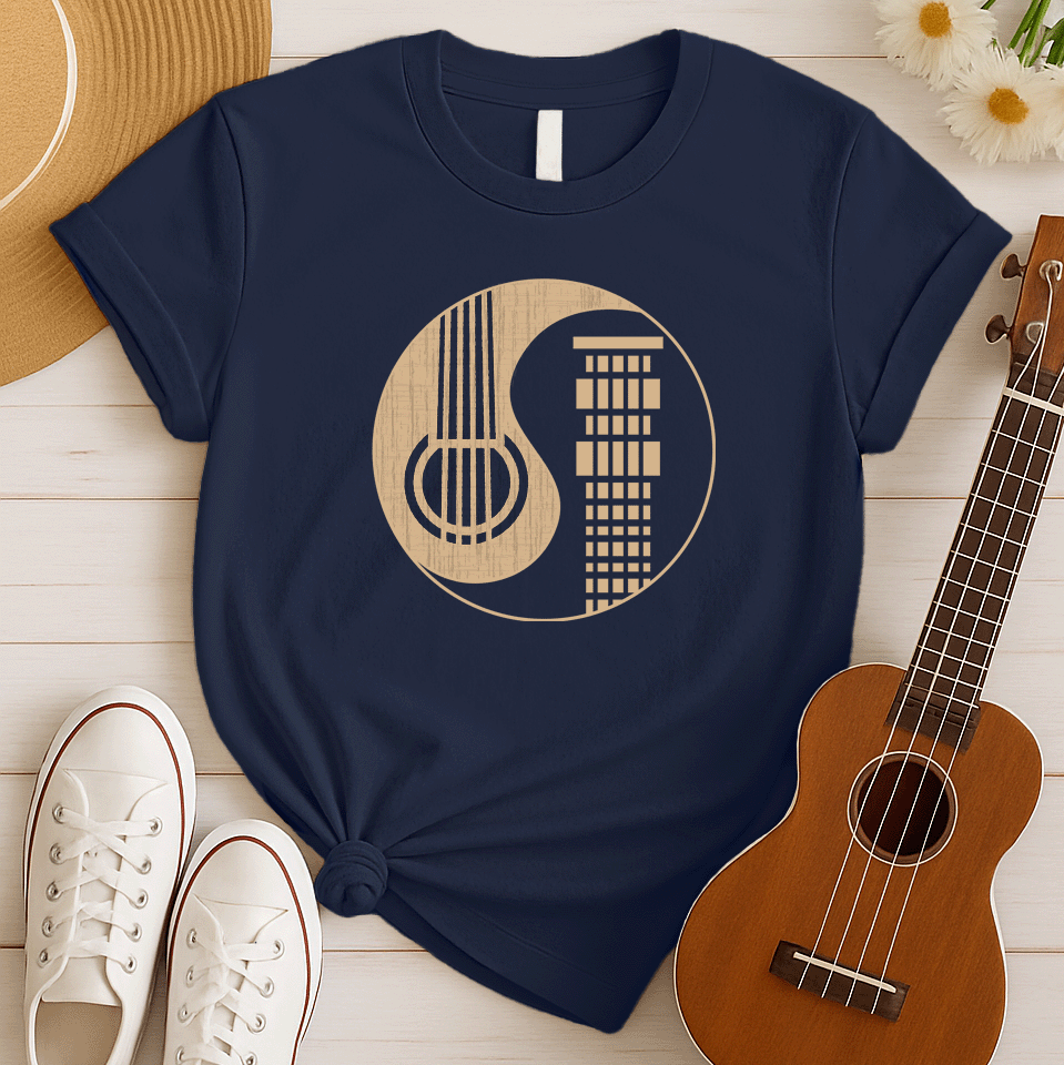 Guitar Lover Ying Yang Guitarist Tshirt