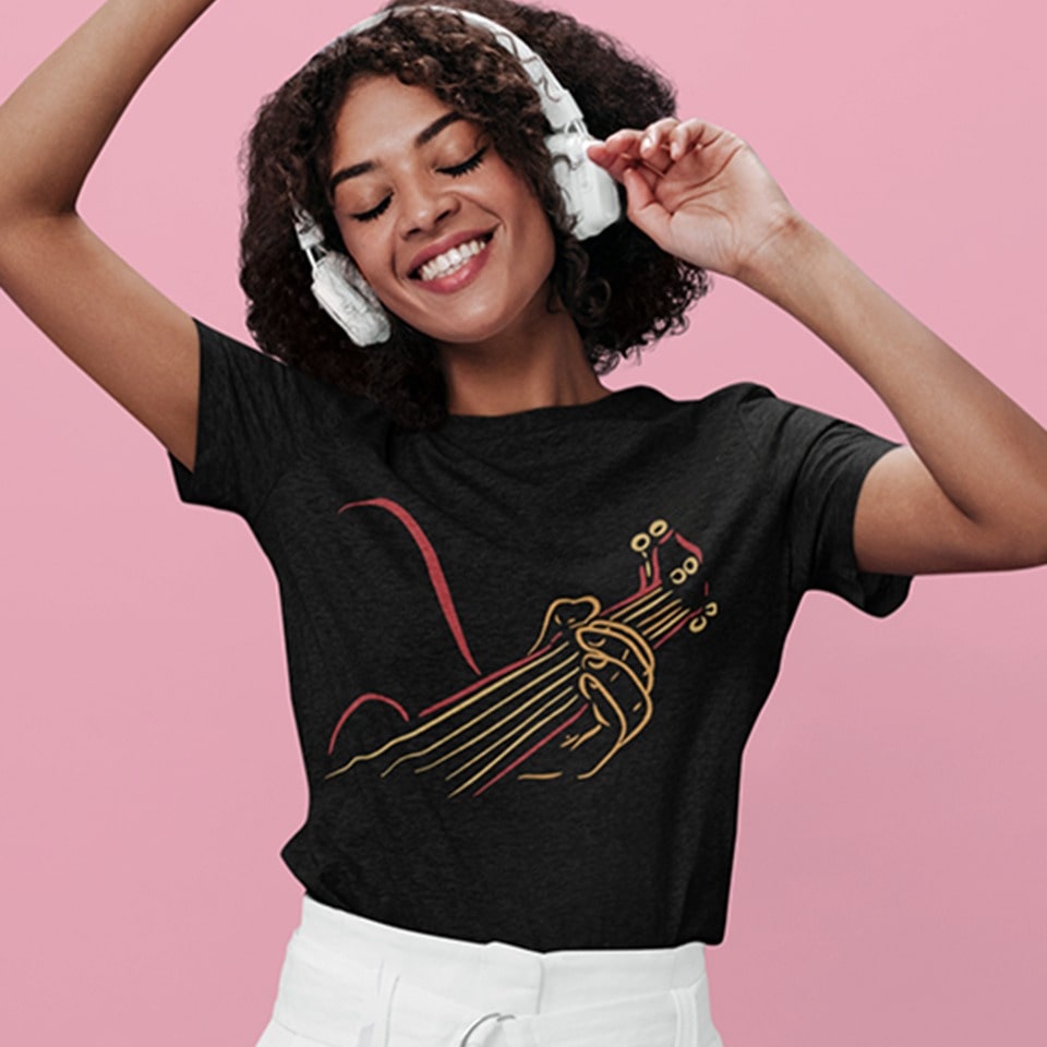 Rock Guitar Player | Live Music Tshirt