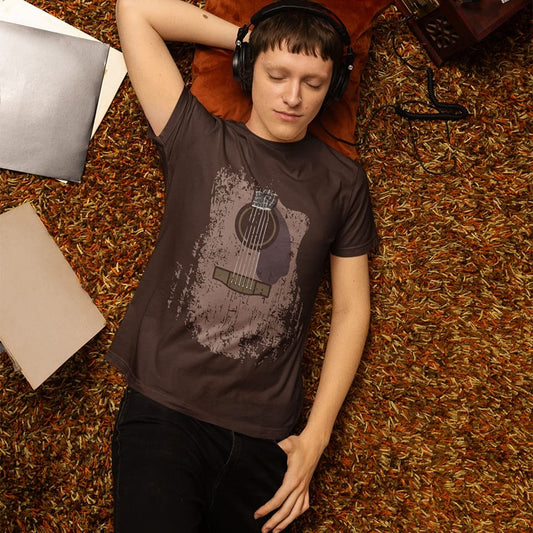Acoustic Raw Guitar | Vintage Music Tshirt