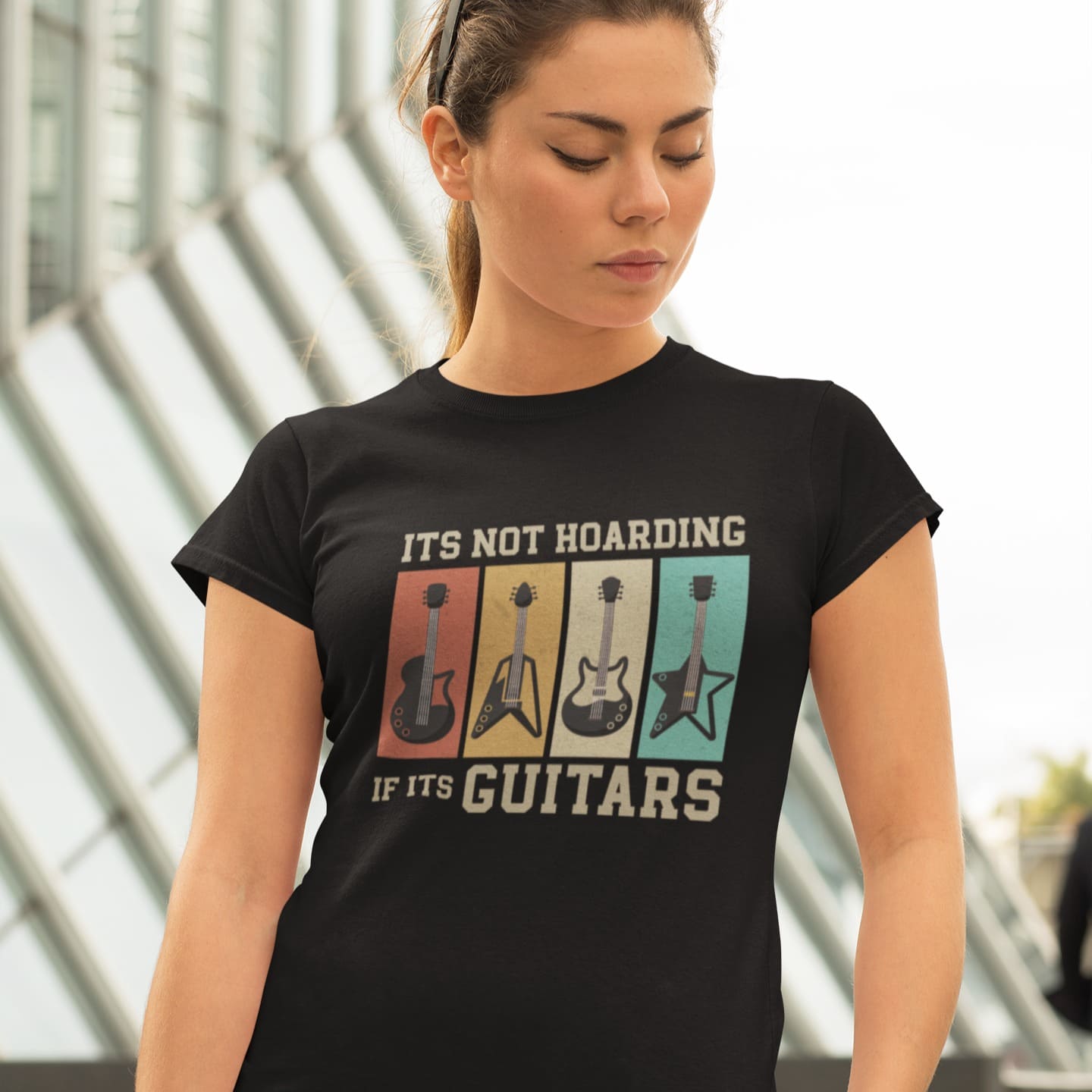 Guitar Hoarding Gift | Musician Humor Tshirt