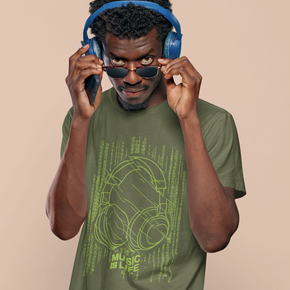 Music is Life Music Lover Tshirt