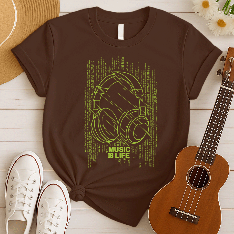 Music is Life Music Lover Tshirt