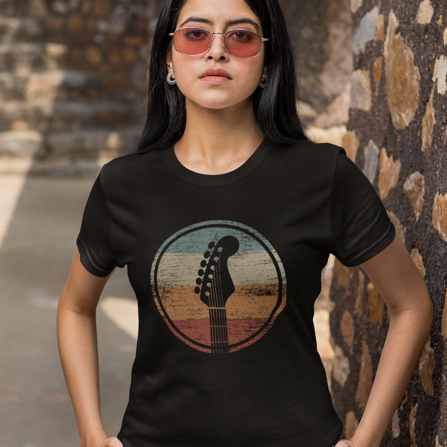 Grunge Guitar Lover USA Tshirt