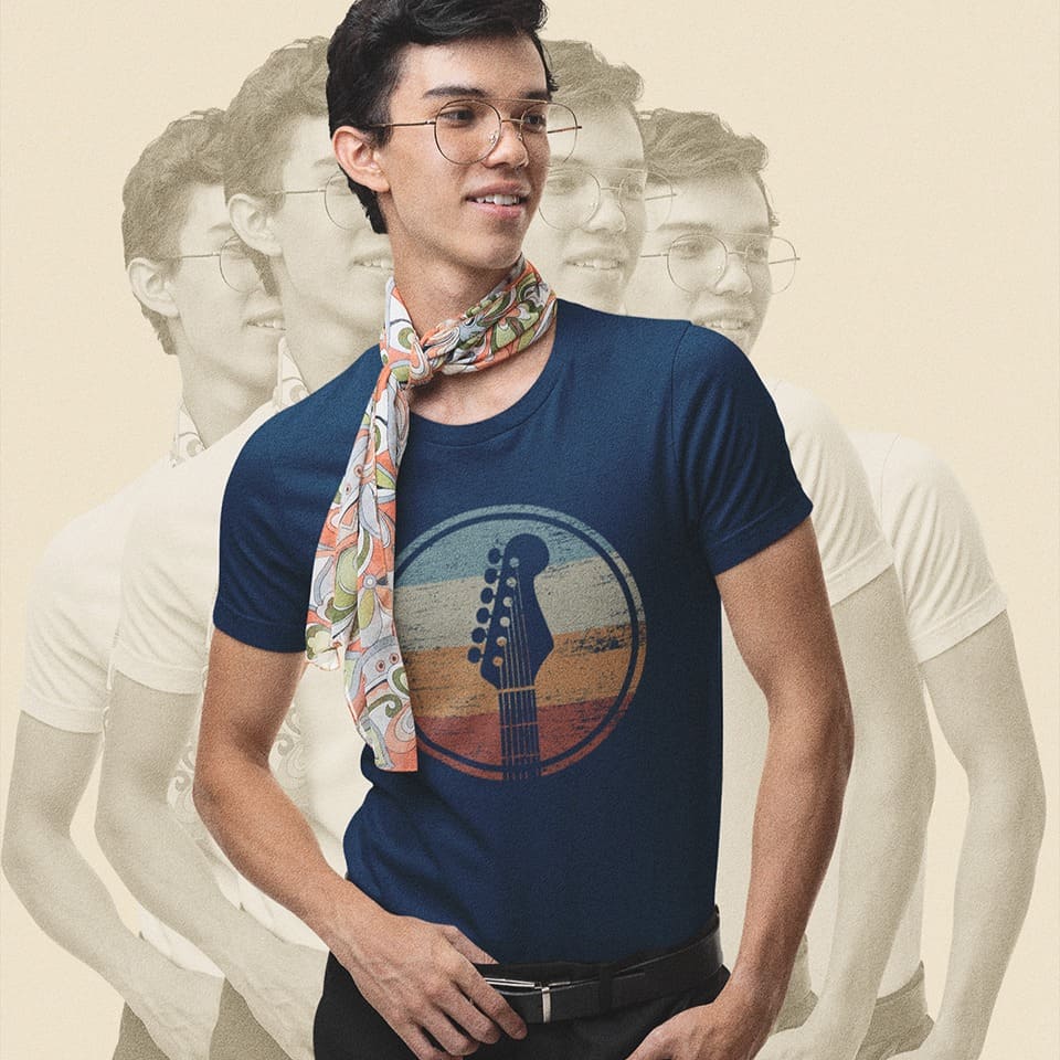 Retro Guitar Vibe | Classic Rock Tshirt