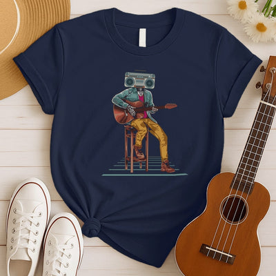 Boombox Man Plays | Guitar Player Tshirt