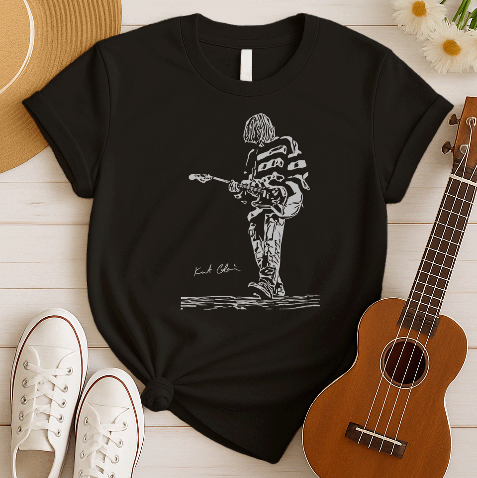 Kurt Cobain Rock Band Tshirt