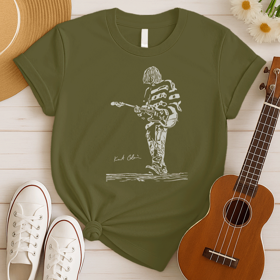 Kurt Cobain Rock Band Tshirt
