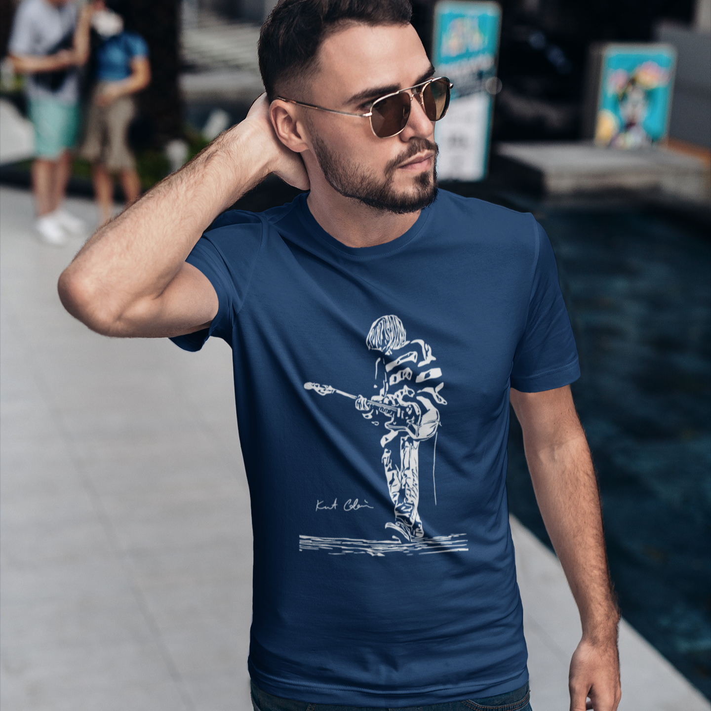 Kurt Cobain Rock Band Tshirt