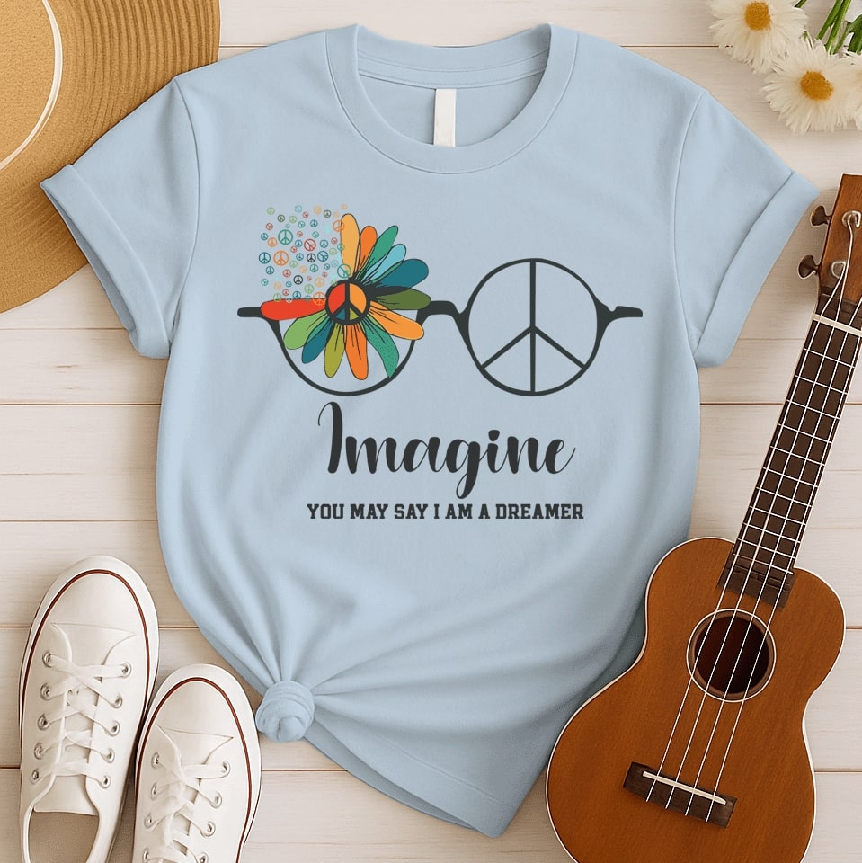 Imagine Peace Song | Lennon Fan Tshirt