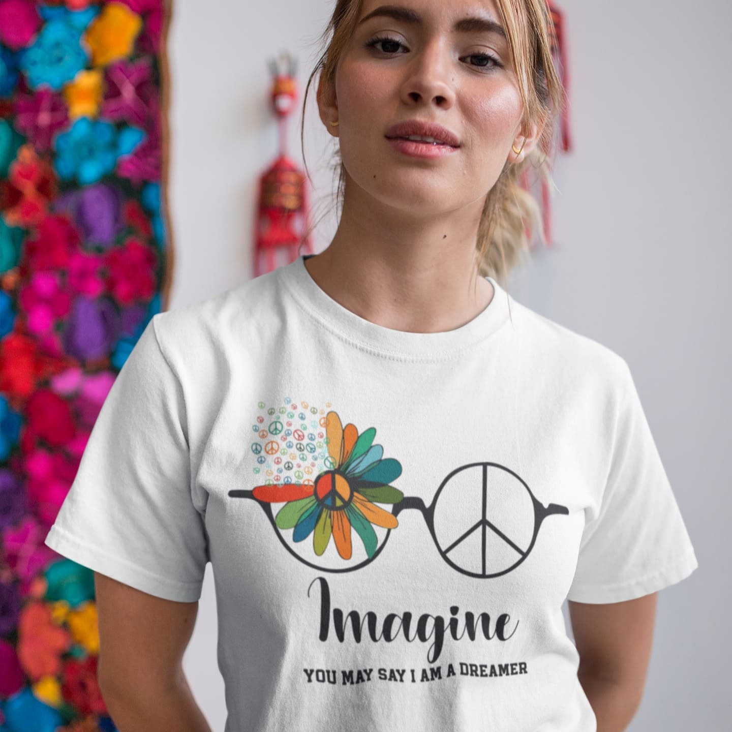 Imagine Peace Song | Lennon Fan Tshirt