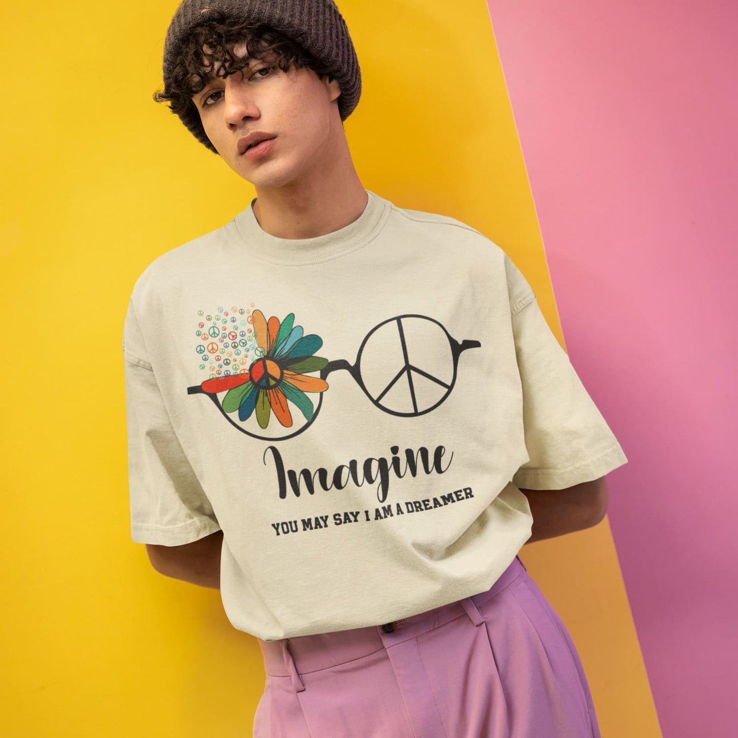 Imagine Peace Song | Lennon Fan Tshirt