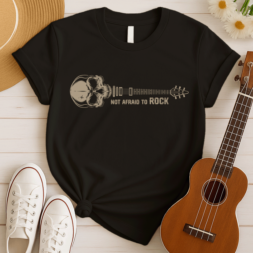 Rockstar Skeleton Halloween Guitarist Tshirt