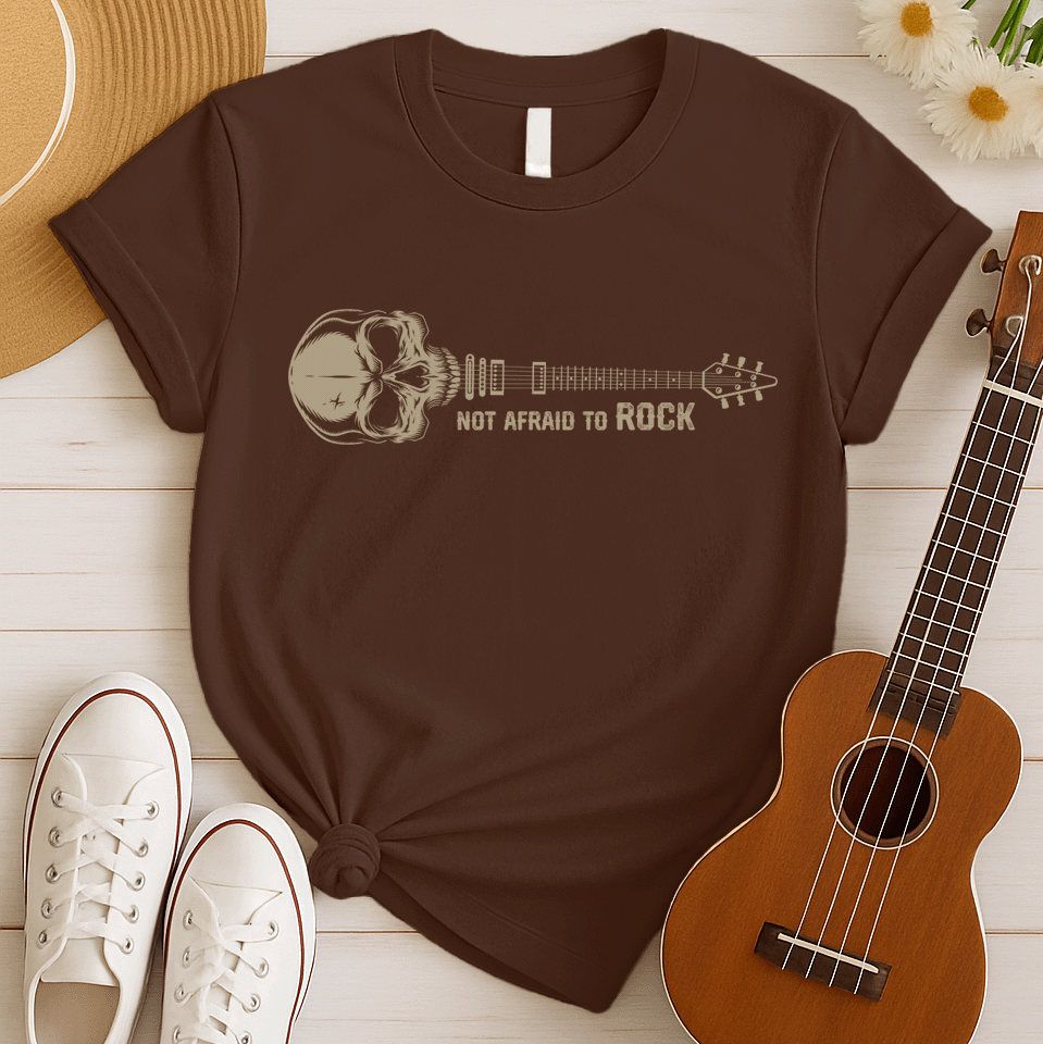 Rockstar Skeleton Halloween Guitarist Tshirt
