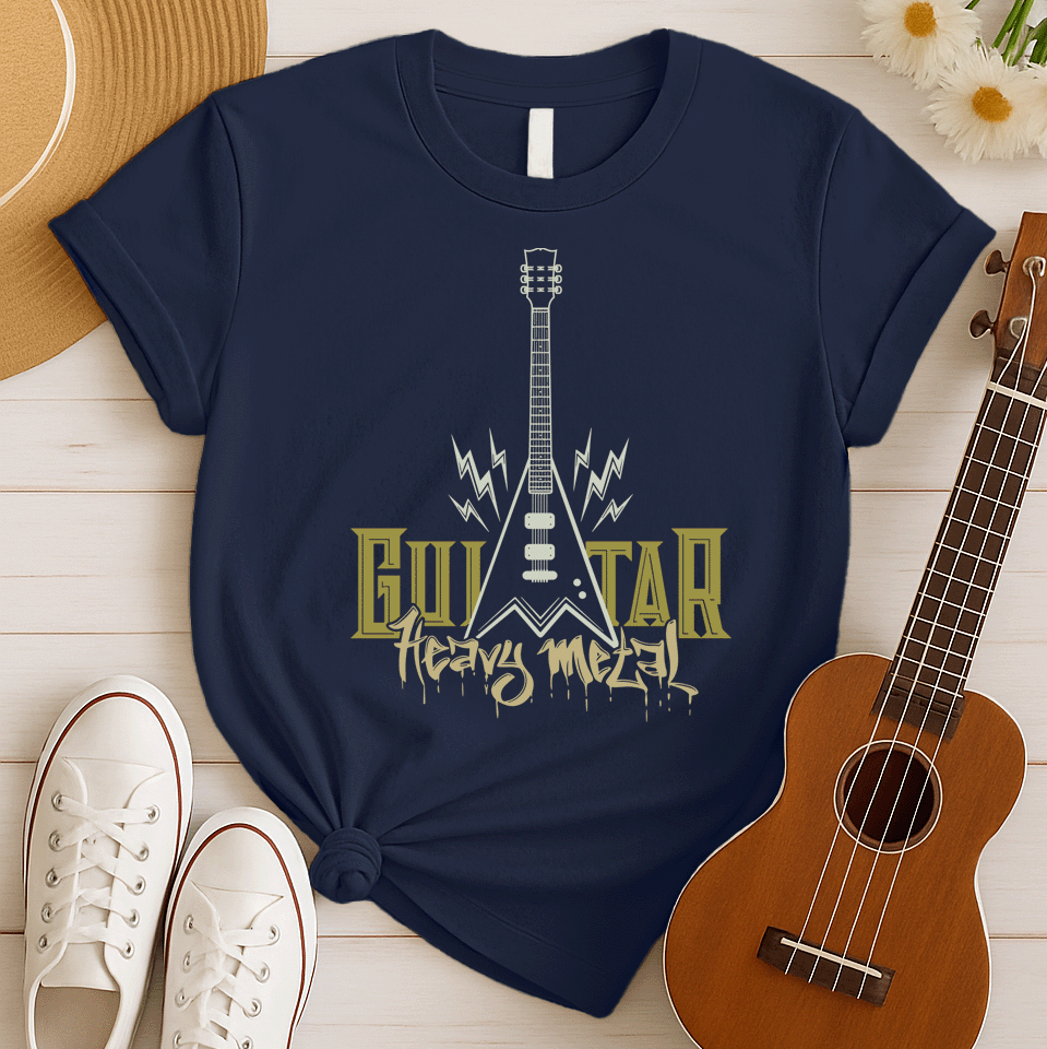 Electric Guitar Heavy Metal Tshirt
