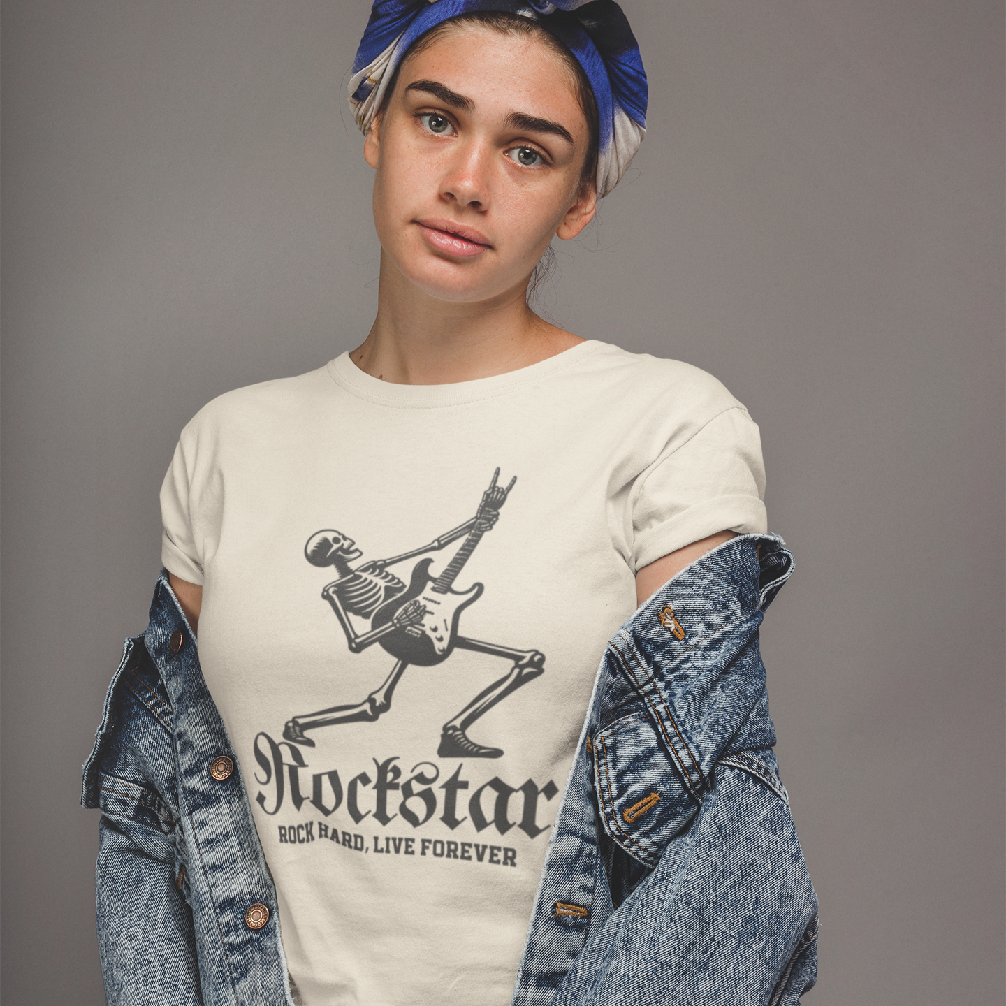Rockstar Skeleton Guitarist Tshirt