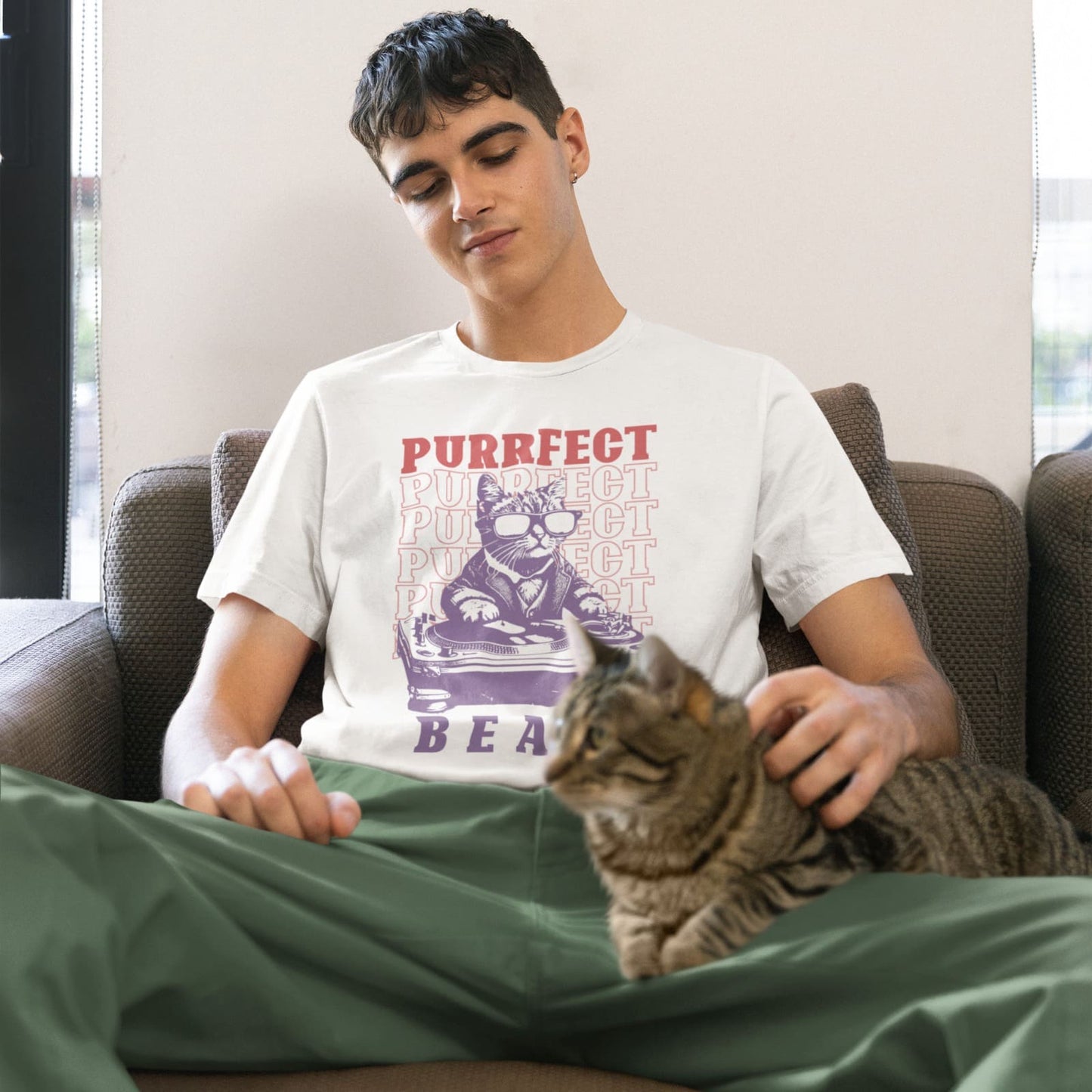 Groovy Purrfect DJ | Music Cat Tshirt