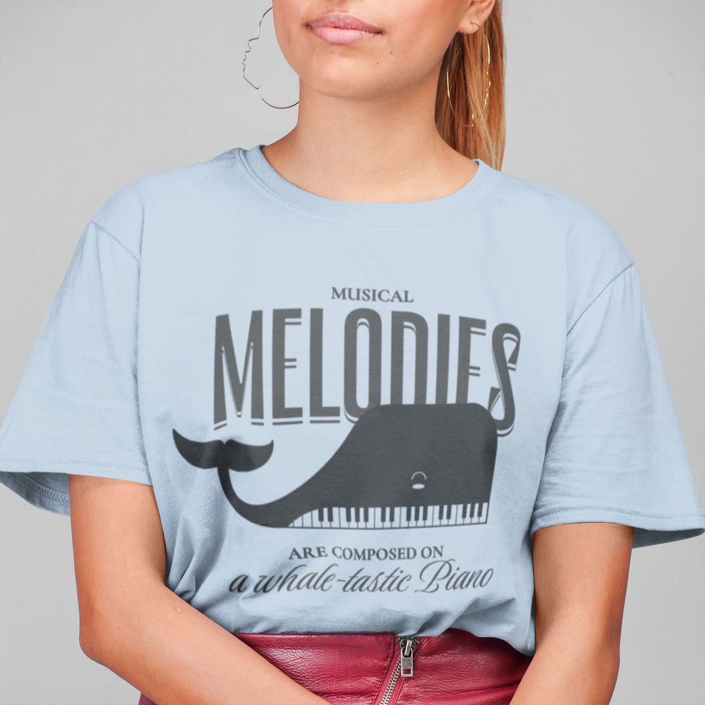Harmonic Whale Piano | Ocean Music Tshirt