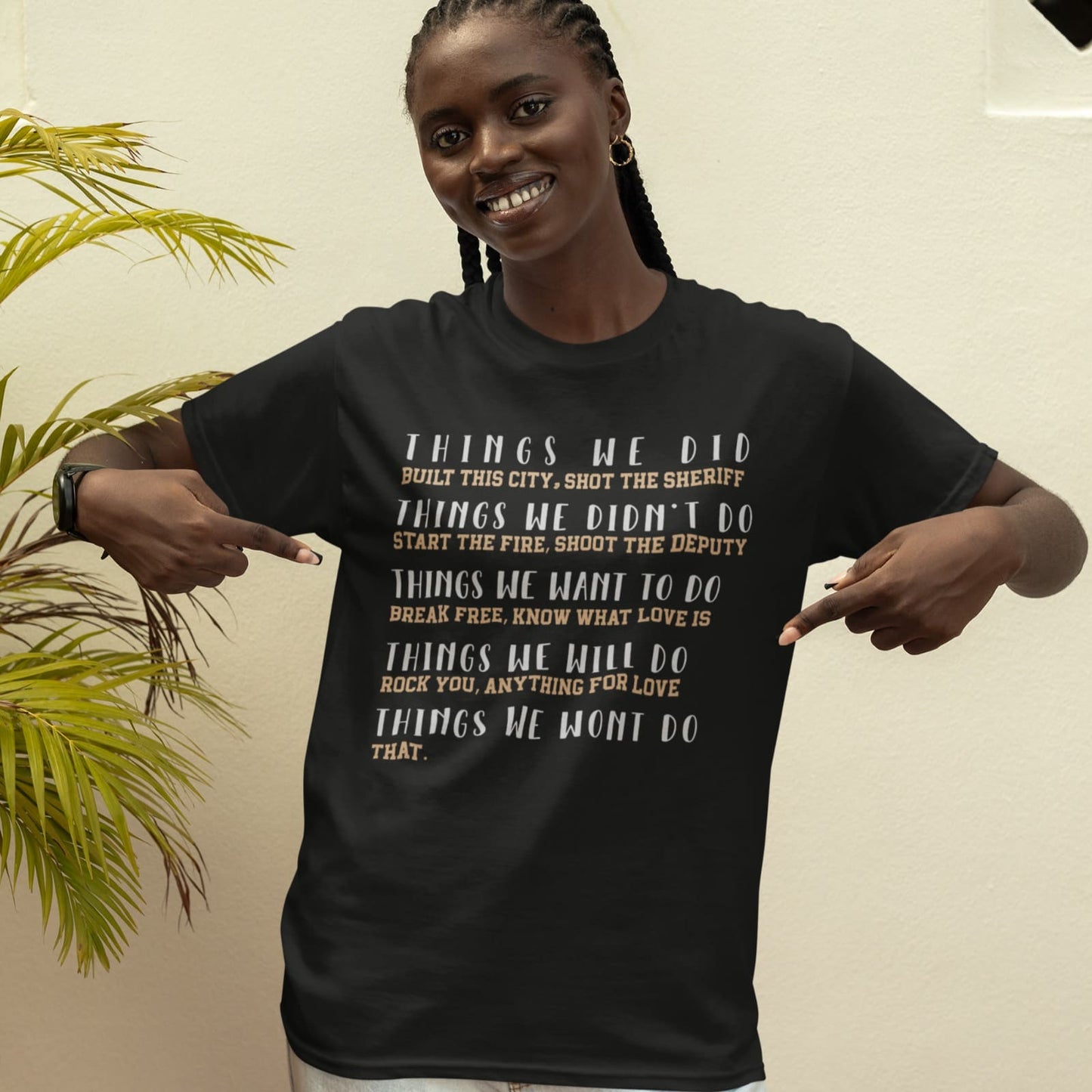 Things We Did Songs | Classic Rock Tshirt