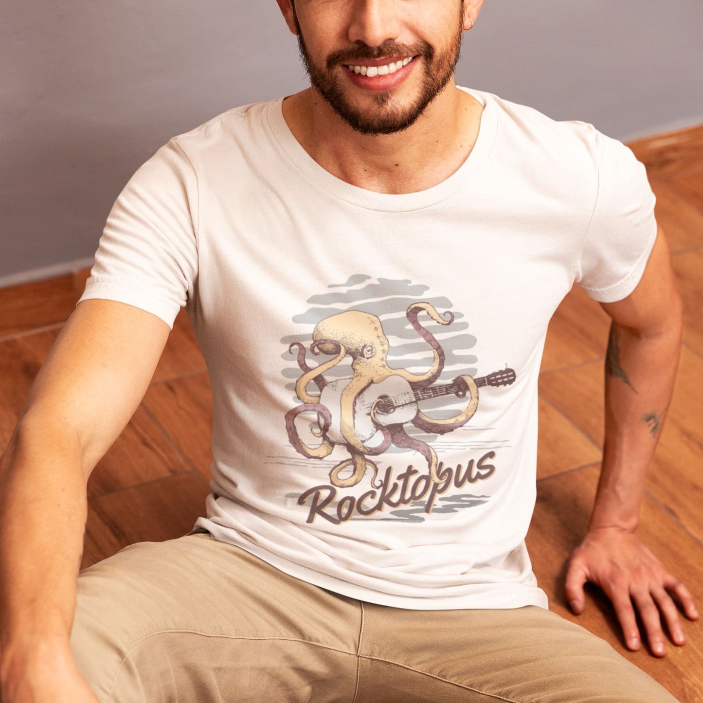 Rocktopus Guitarist | Ocean Rock Tshirt