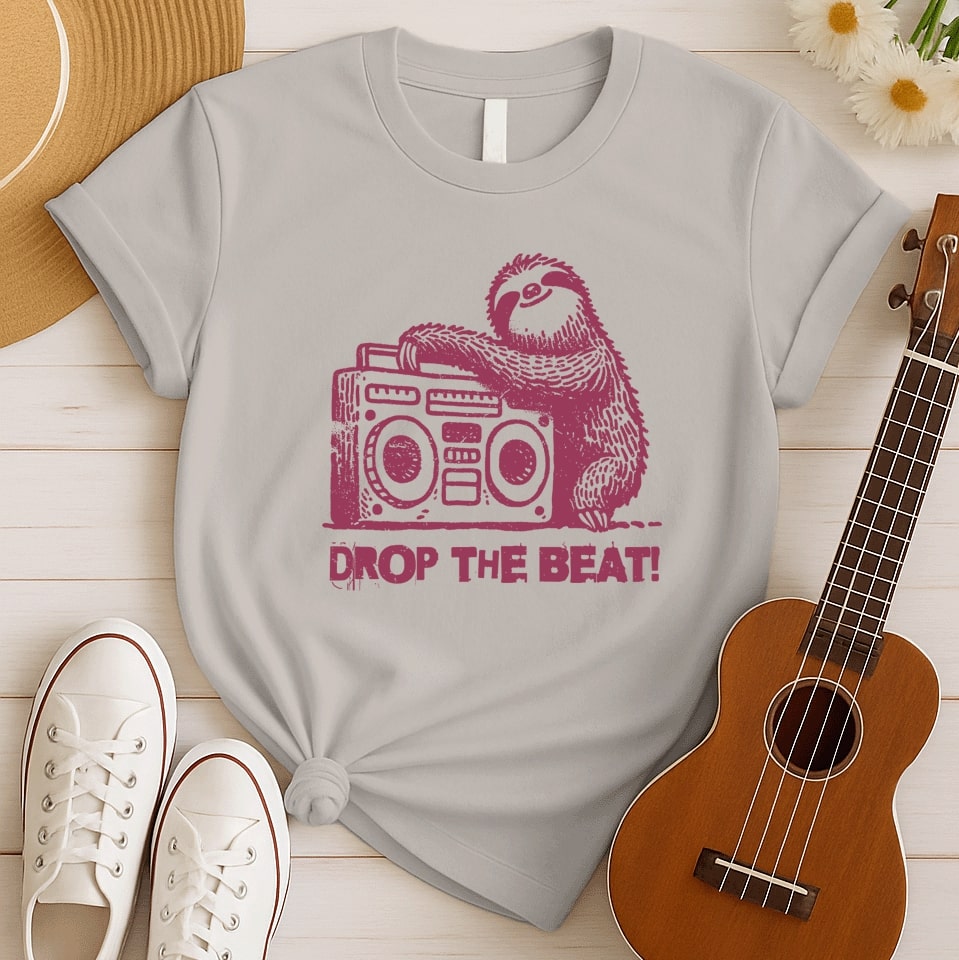 Sloth Music Party | Relaxed Beats Tshirt