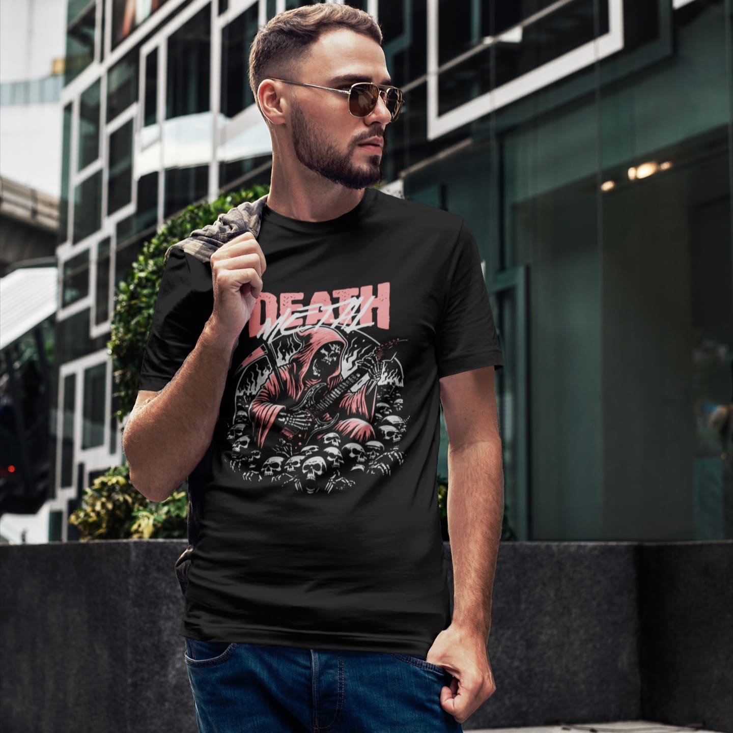 Death Metal Reaper | Guitar Player Tshirt