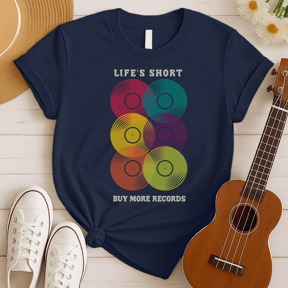 Buy More Records | Vinyl Lover Tshirt