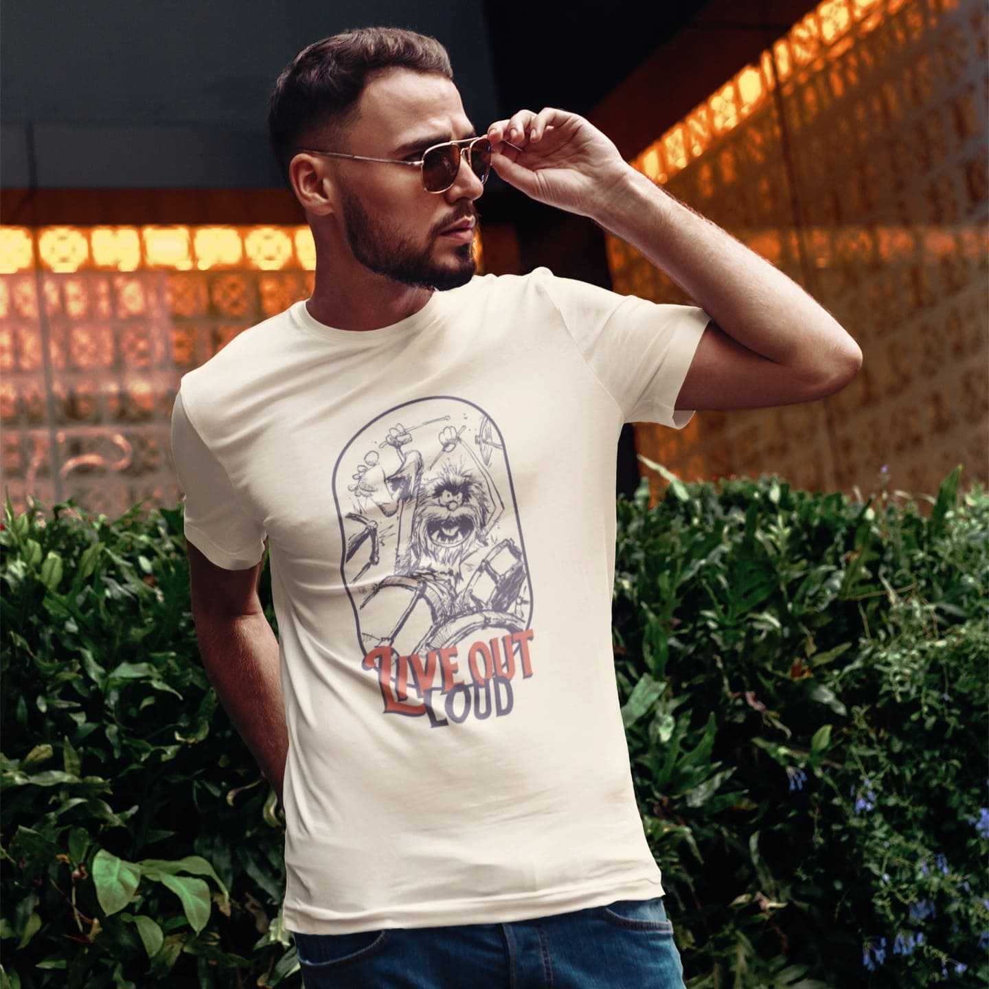 Live Out Loud | Rock And Roll Tshirt