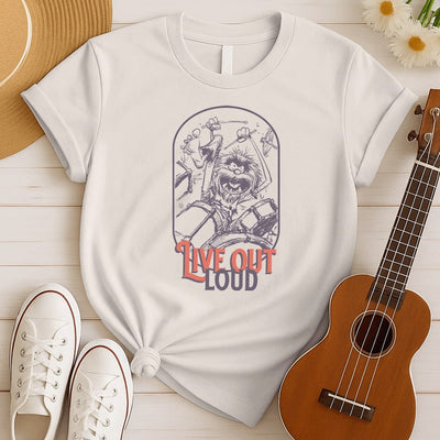 Live Out Loud | Rock And Roll Tshirt