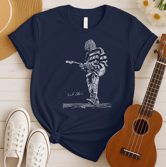 Cobain Guitar Tribute | Nirvana Fan Tshirt