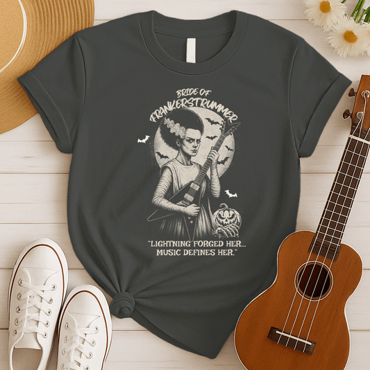 Bride of Frankenstrummer | Rock Halloween Tshirt