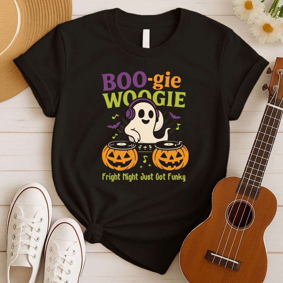 Boo-gie Woogie DJ | Nightparty Halloween Tshirt