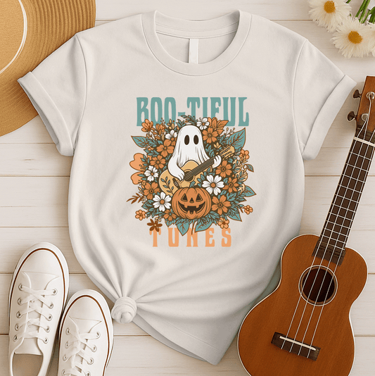 Boo-tiful Tunes | Halloween Ghost Tshirt