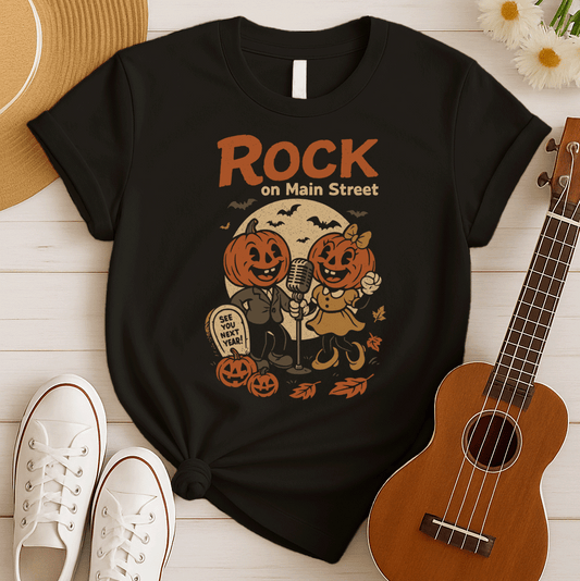 Rock on Main Street | Halloween Retro Tshirt