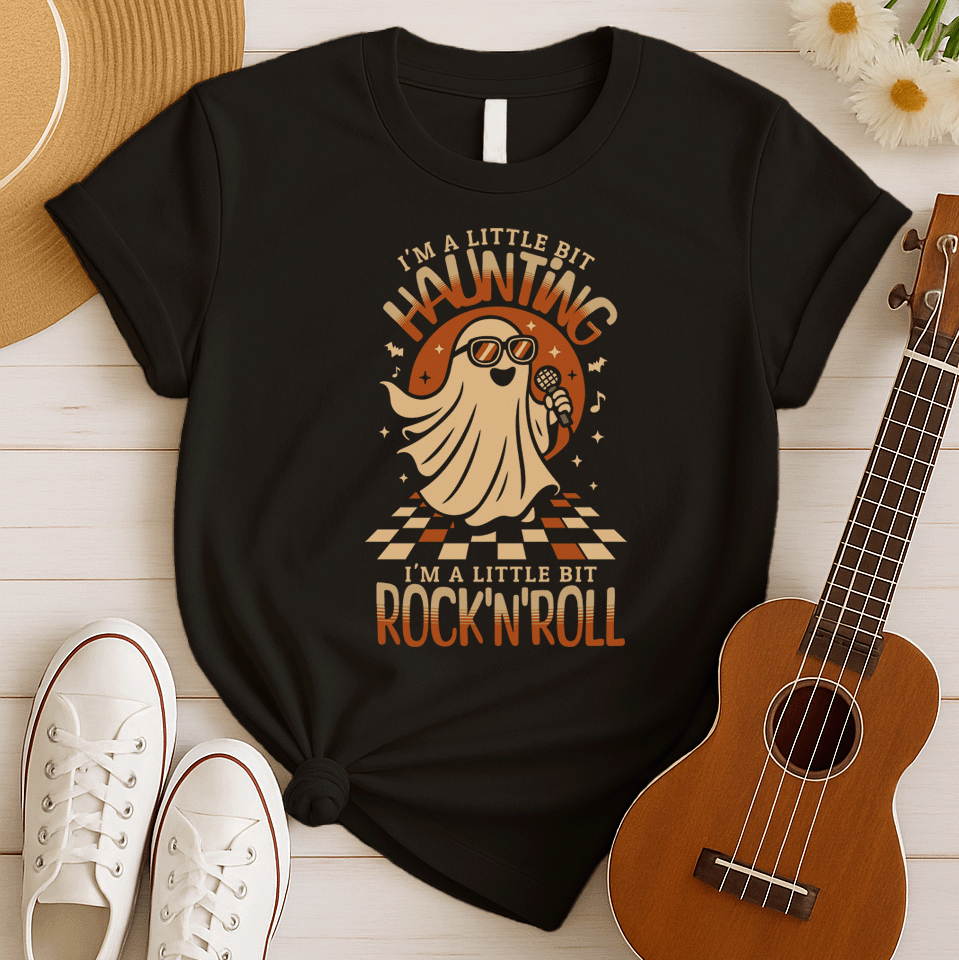 Rock 'n' Roll Ghost | Halloween Party Tshirt