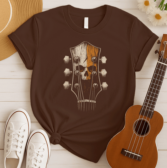 Skull Guitar Headstock | Hard Rock Tshirt