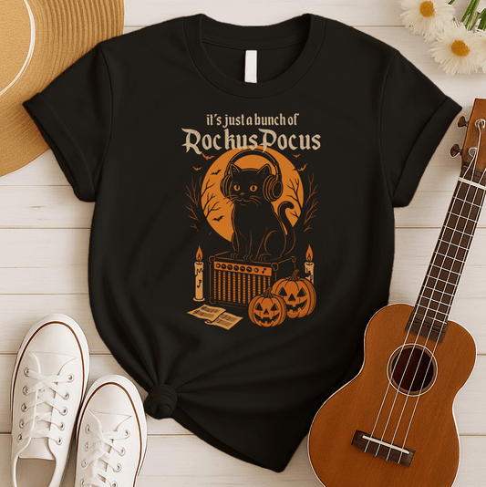 Rockus Pocus Cat | Halloween Music Tshirt