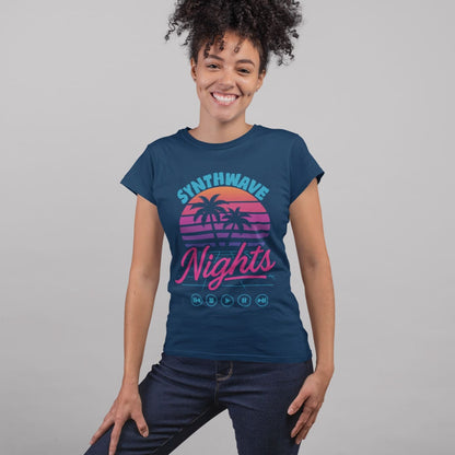 80s Synthwave Night | Neon Music Tshirt