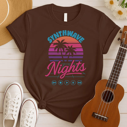 80s Synthwave Night | Neon Music Tshirt
