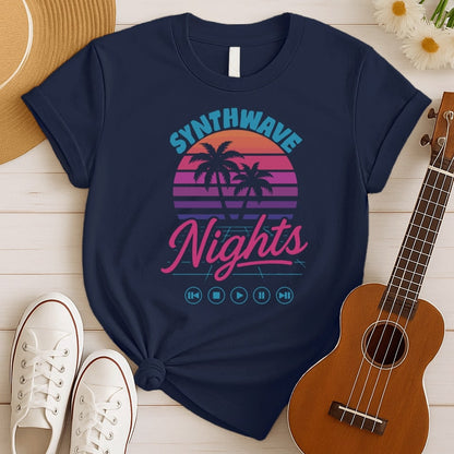80s Synthwave Night | Neon Music Tshirt