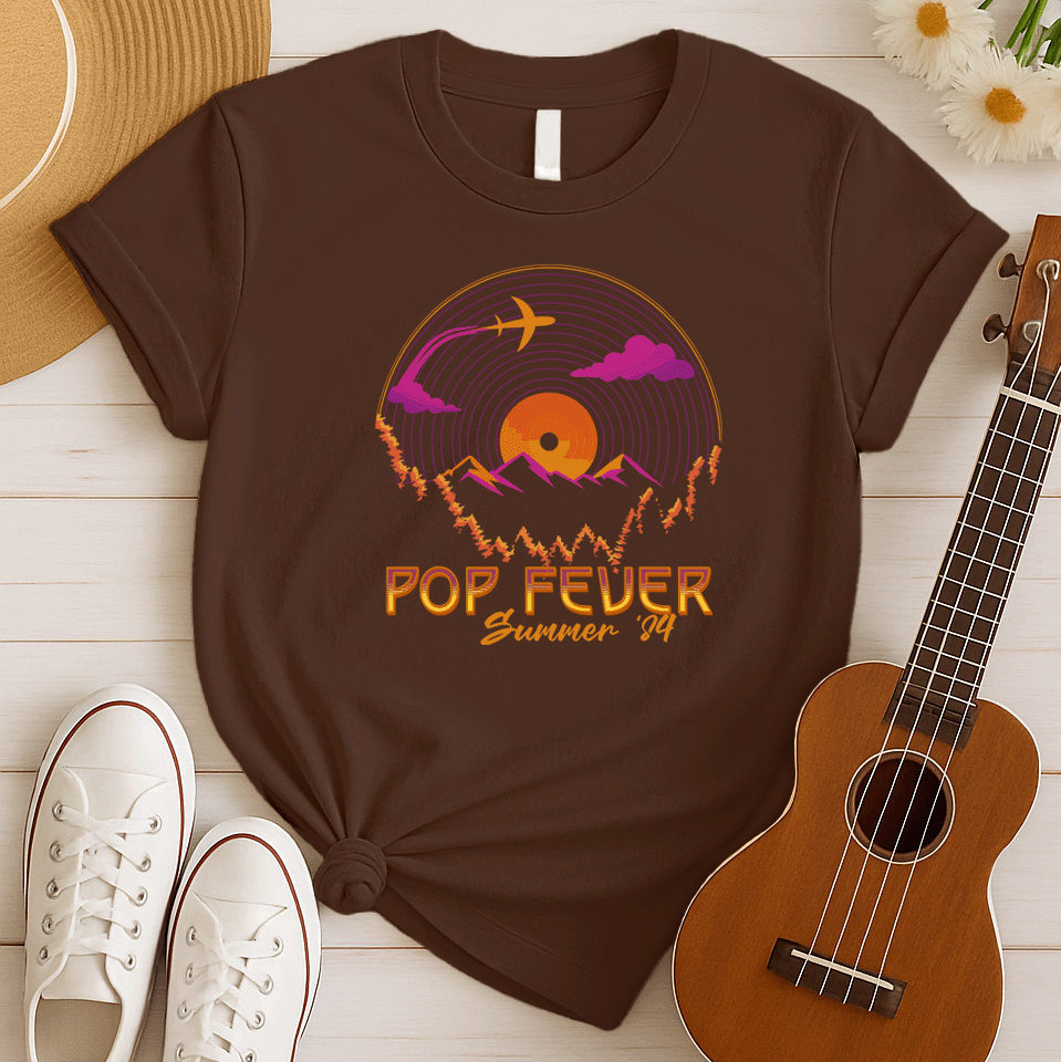 Pop Music Fever | 80's Summer Music Tshirt