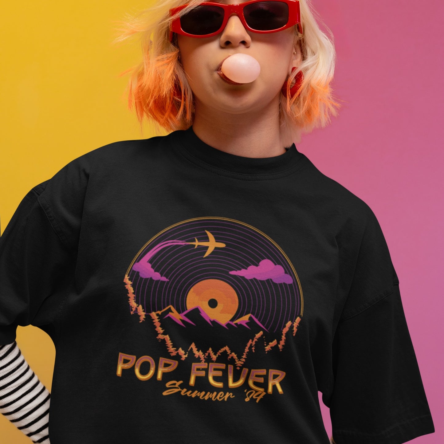 Pop Music Fever | 80's Summer Music Tshirt
