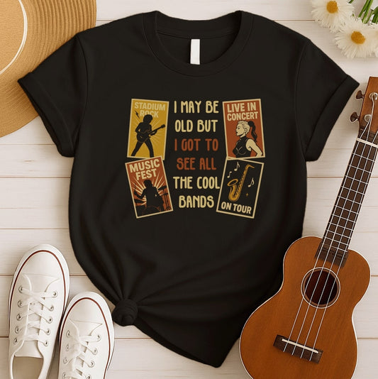 Old Cool Bands | Live Concert Music Tee