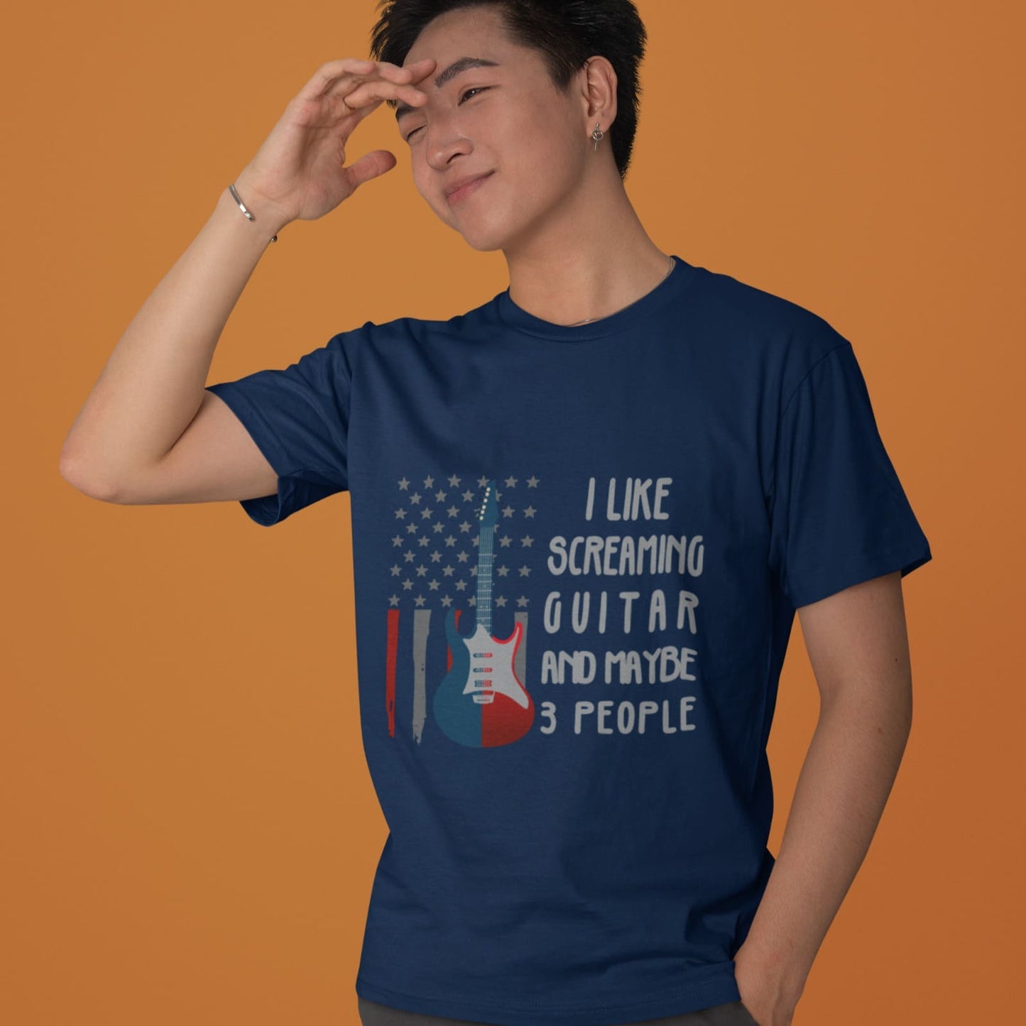 Screaming Guitar | Funny Rock Music Tee