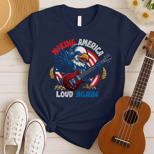 Patriotic Guitar Shred | Eagle Rock Tshirt