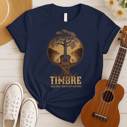 Timbre Tree Roots | Acoustic Nature Music Tshirt