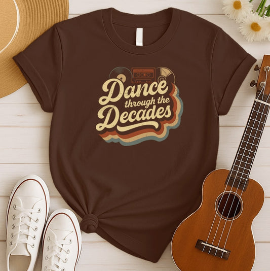 Dance through Decades | 80's Retro Music Tshirt