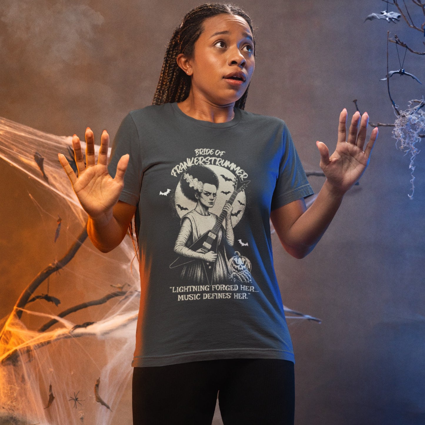 Bride of Frankenstrummer | Rock Halloween Tshirt
